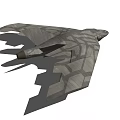 Advanced Stealth Fighter Jet With Camouflage Pattern And Aerodynamic Design