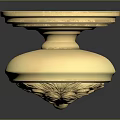Intricate Golden Door Knob Featuring Lion Head Sculpture Carving Design