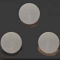 Modern Round Wall Sconces With White Lampshades And Various Colored Bases For Home Decor