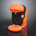 Modern Nescafé Orange And Black Coffee Machine Kitchen Appliance With Tray