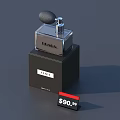 ERMA Perfume Glass Bottle With Black Box Packaging And Price Tag For Daily Use