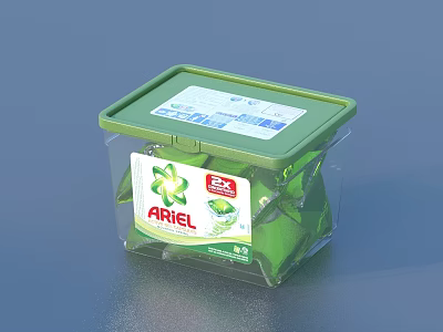 Storage Box Storage Basket Laundry Liquid Washing Products 3d model