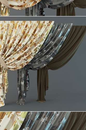 Curtains 3d model