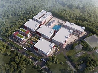 Hunan Liuyang Biopharmaceutical Industrial Park 3d model