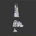 Other 3D Architectural Models Showcasing Various Building Styles And Detailed Structures