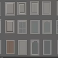 White Cabinet Doors With Various Designs Including Grid Arched And Louvered Panels