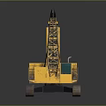 Yellow Crawler Crane With Large Boom And Heavy Duty Tracks For Construction