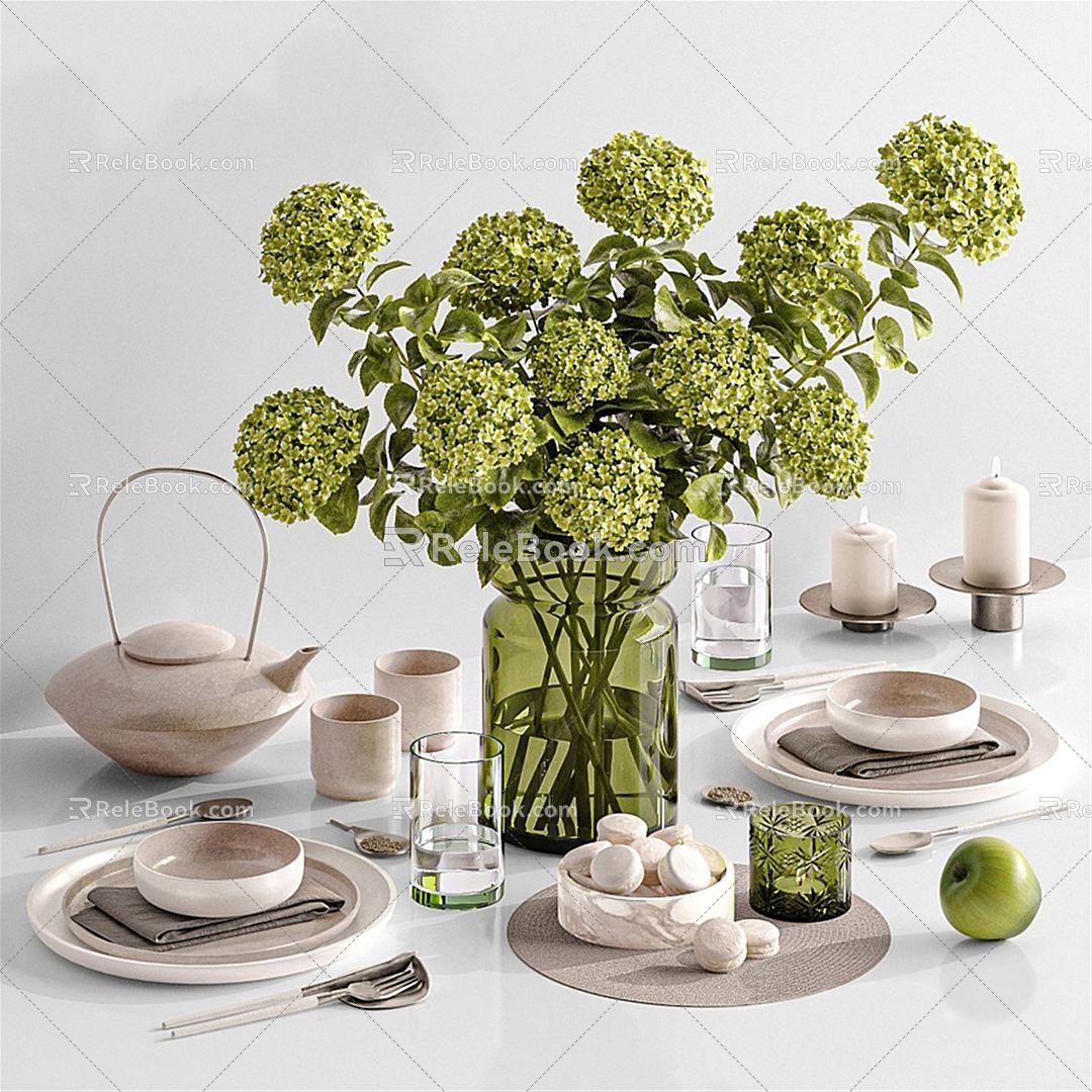 Modern Tableware 3d model