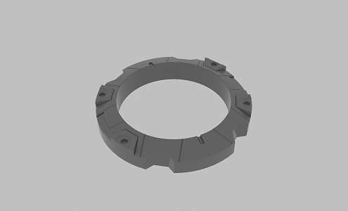 Modern parts up 3d model