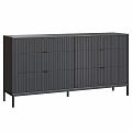 Modern Cabinet Furniture Collection With Different Colors Drawers And Metal Legs