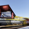 Style Container Sales Office 3d model