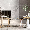 Light luxury side several side several corner several combination 3d model