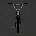 Black BMX Bike With White Accents And Modern Frame For Sports Use