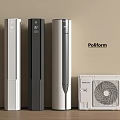 Poliform Standing Air Conditioner Fans Three Modern Units With Mitsubishi Exterior Design