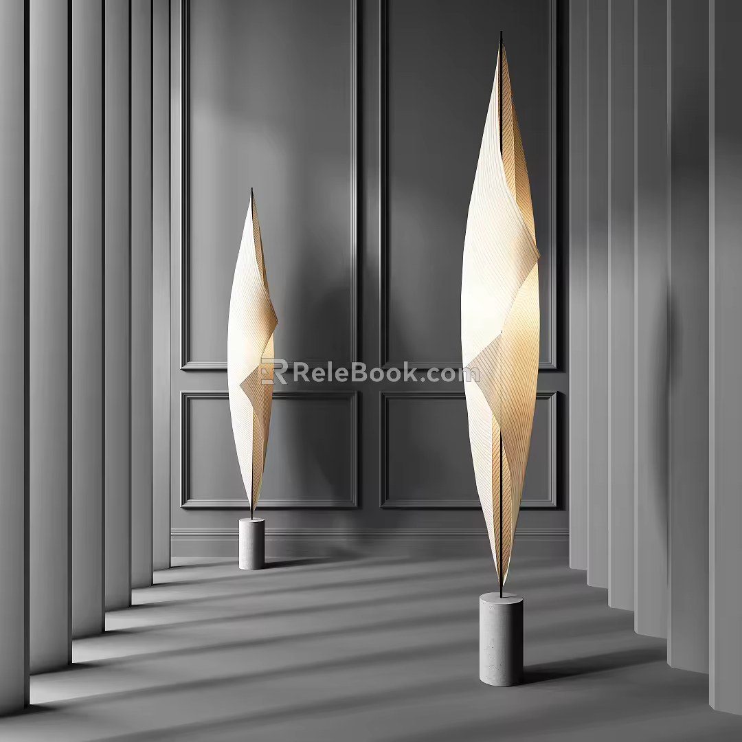 Modern floor lamp 3d model