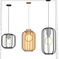 Modern Pendant Lights With Glass And Metal Frames Illuminating Interior Spaces