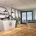 Green Commercial Two Story Container Building Exterior Design With Balcony And Glass Windows