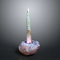 Colorful Decorative Candle With Unique Artistic Base For Home Living Supplies