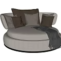 Modern Round Sofa 3d model