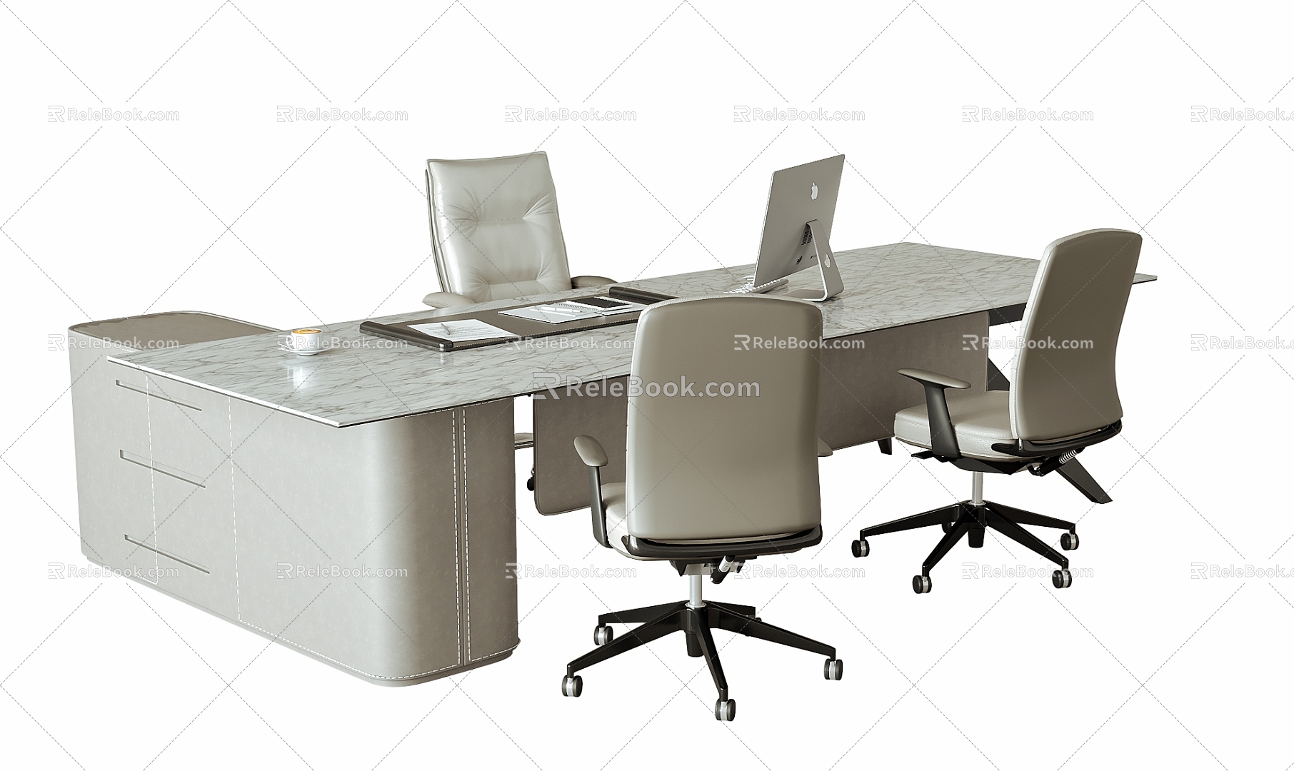 Office Desk Office Chair Office Desk 3d model