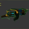 Crossbow Mechanical Crossbow Shift Bow and Arrow Shoot Far Equipment Weapons High-tech Crossbow 3d model