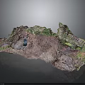 Colorful Mineral Rock Specimen With Green Purple Blue Textures And Natural Formation