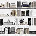 Book Combination Wall Hanging Bookshelf Book Ornaments 3d model