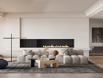 modern living room 3d model