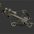 Crossbow Crossbow Crossbow Crossbow Mechanical Crossbow Shift Bow and Arrow Shoot Far Equipment Weapons High-tech Crossbow 3d model