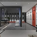 Modern Bathroom Showroom Interior Design With Sanitary Ware Toilets And Shower Heads