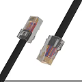 High Quality Ethernet Cable With Transparent RJ45 Connectors And Colorful Wires