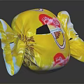 Lovepop Strawberry Flavor Lollipop In Yellow Wrapper Sweet Tasty Candy Treat