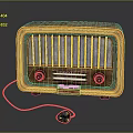Classic Vintage Emerson Radio With Wooden Cabinet Dial And Control Knobs