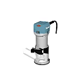 Makita Blue And Silver Industrial Router With Clear Shield Black Base And Ergonomic Design