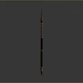 Traditional Weapon Arrow with Wooden Shaft Metal Tip and Feather Fletching