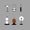 Modern Table Lamp Desktop Lamps Desktop Table Lamp Art Shape Table Lamp 3d model