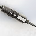 Precision Engineered Metal Mechanical Component With Silver Finish And Threaded Design