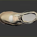 Beige Light Brown Sneakers With Mesh Upper Lace Up AIR Logo White Sole Triangular Accent