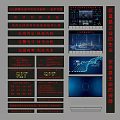 LED display screen display screen rolling screen electrical splicing screen projection screen 3d model