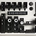 Modern Audio Combination Bluetooth Speaker Subwoofer 3d model