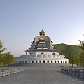 Ancient Chinese Buddhist Architecture 3d model