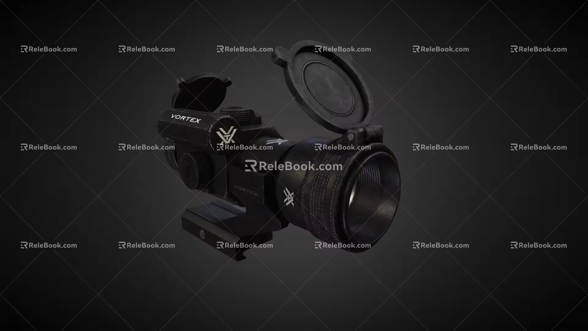 Red Dot Rifle Sight 3d model