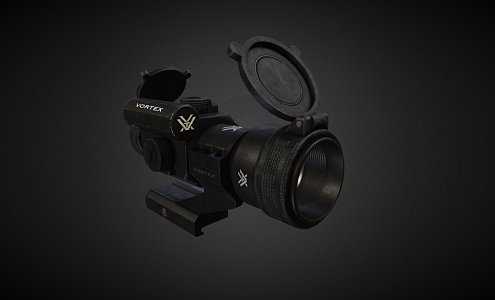 Red Dot Rifle Sight 3d model