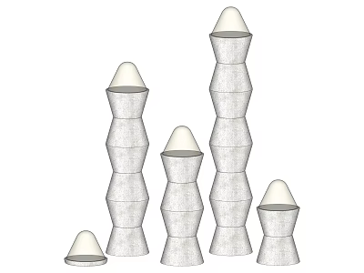 Modern floor lamp fashion floor lamp floor lamp combination 3d model