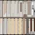 Display Of Various Decorative Columns With Different Styles Materials And Textures 3d model