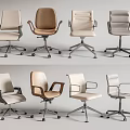 Modern Office Chairs With Various Colors Ergonomic Design And Swivel Base