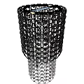 Tech Exhibition Hall Showcasing Innovative Woven Structure With Black And Silver Design