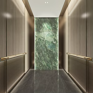 Modern elevator car 3d model