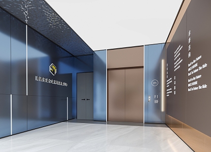 Elevator hall 3d model