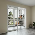 Modern Indoor Hanging Chair Near Large Windows With Garden View And Bright Interior
